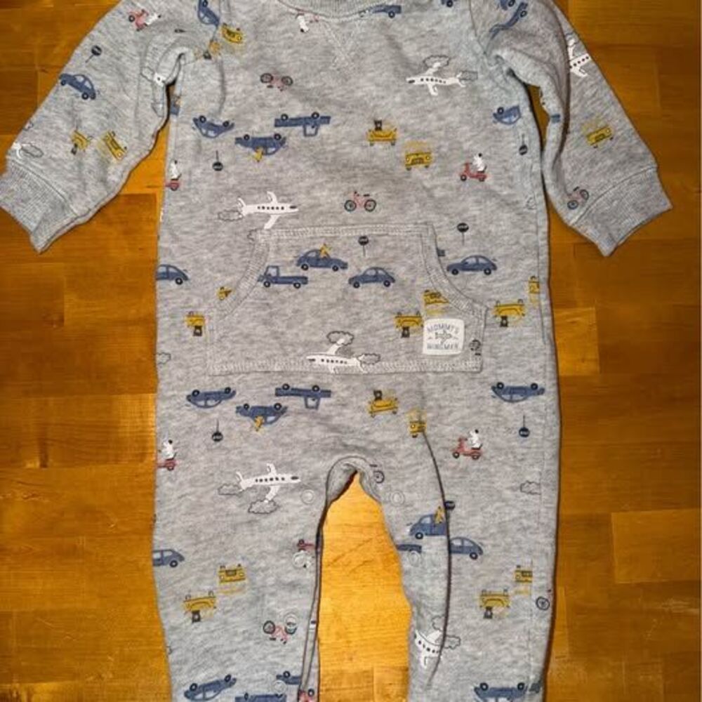 Carter's Baby Boy 12 Months Cars Trucks and Planes Print Jumpsuit